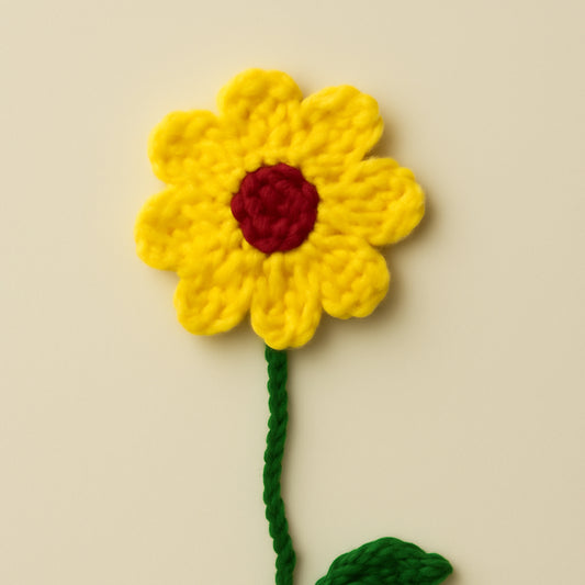 Yellow Daisy Crochet Bookmark
